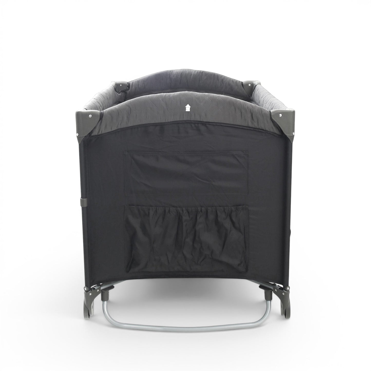 PLAY PEN GREY WITH STORAGE AND MOSQUITO NET