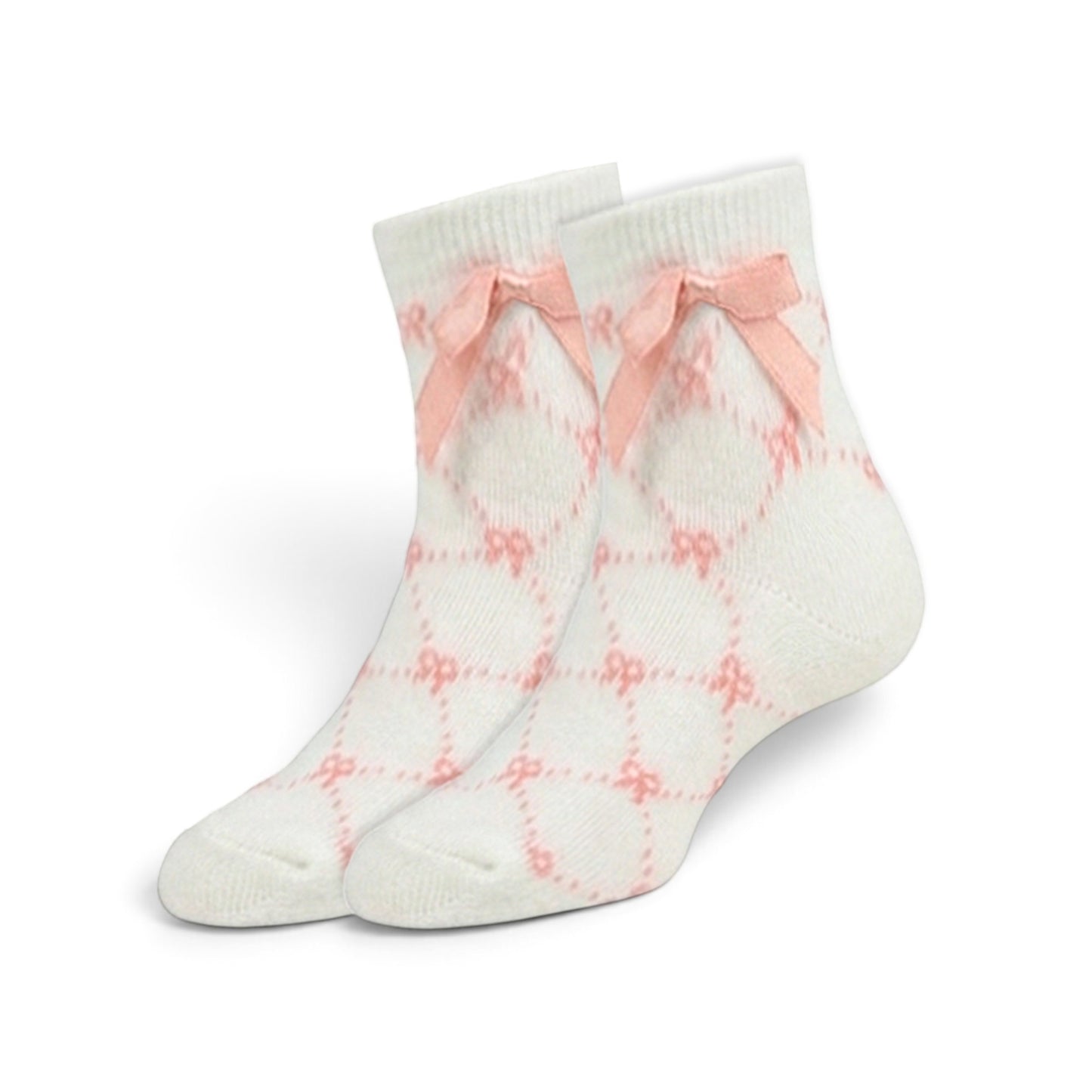 MILLIE & TILLIS BOW & BUNNY GIRL SOCKS PK-3
