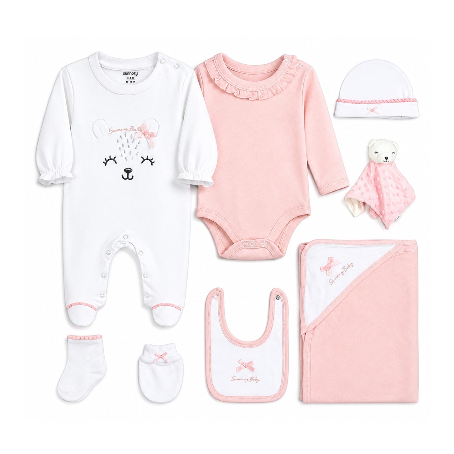 PINK LAYETTE SET GIRLS