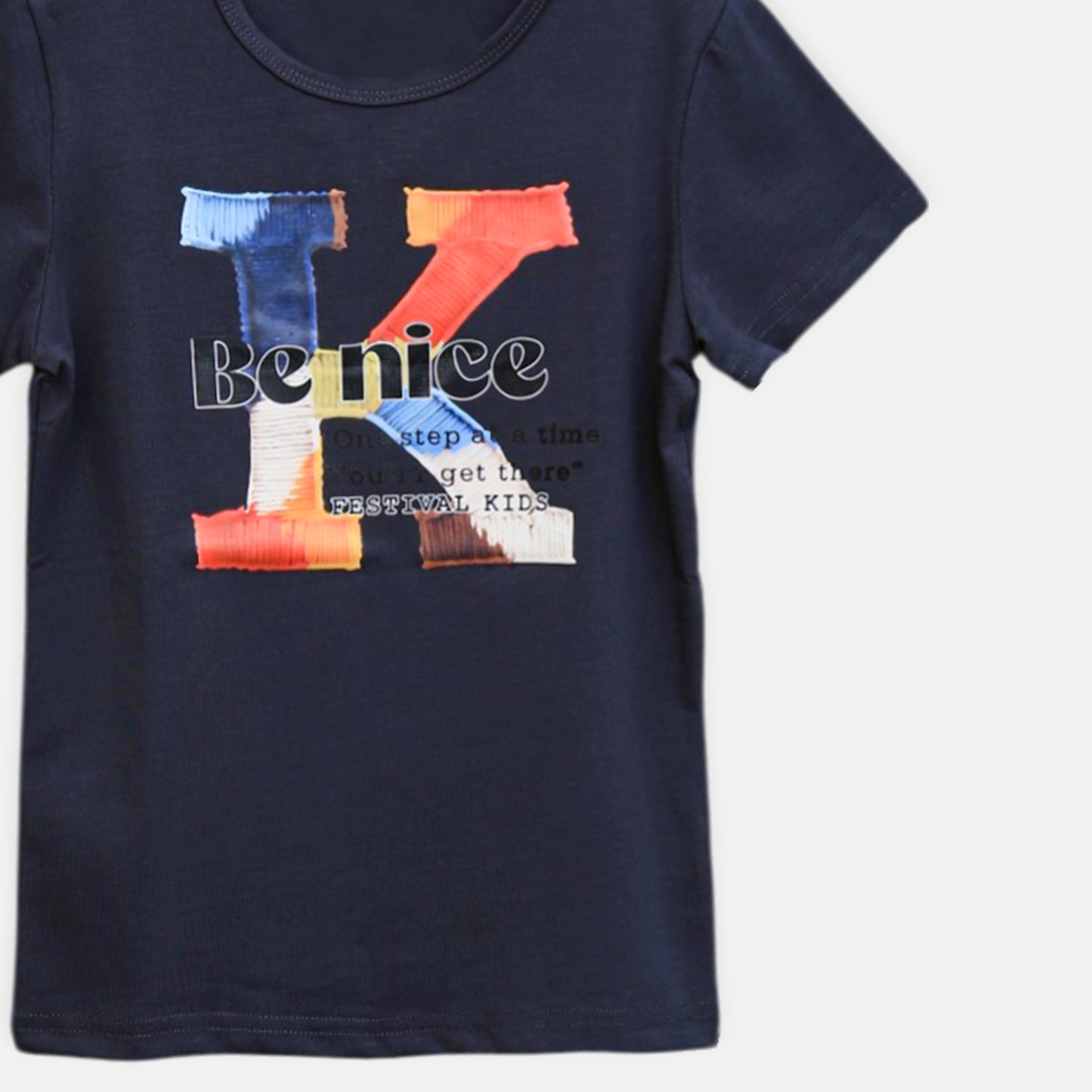 Navy Be Nice Tee