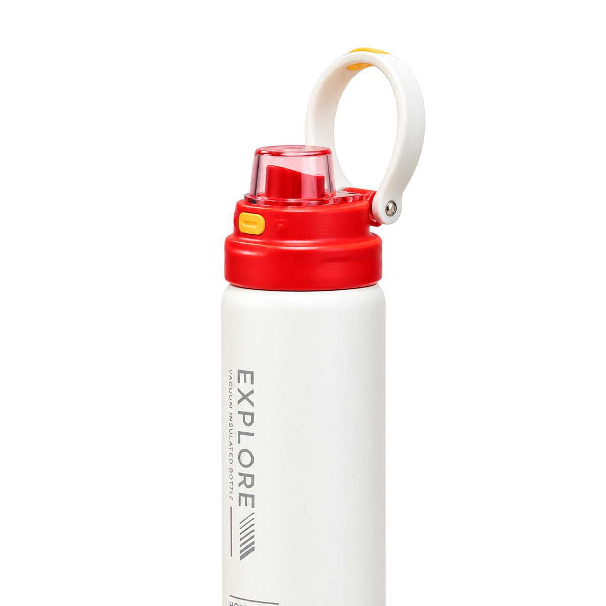 HOMEATIC EXPLORE STAINLESS STEEL WATER BOTTLE WHITE