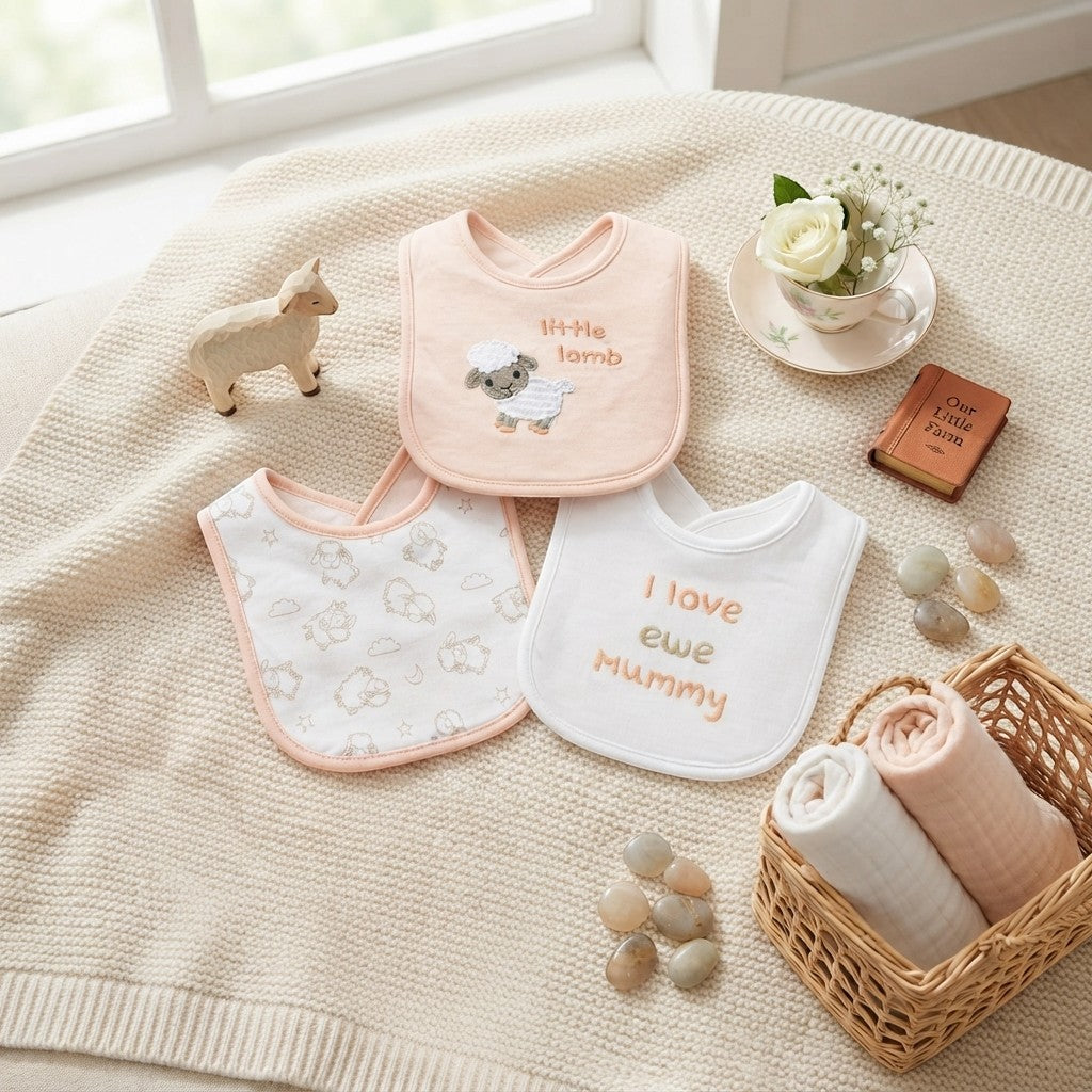 "LITTLE LAMB" BIBS PK-3