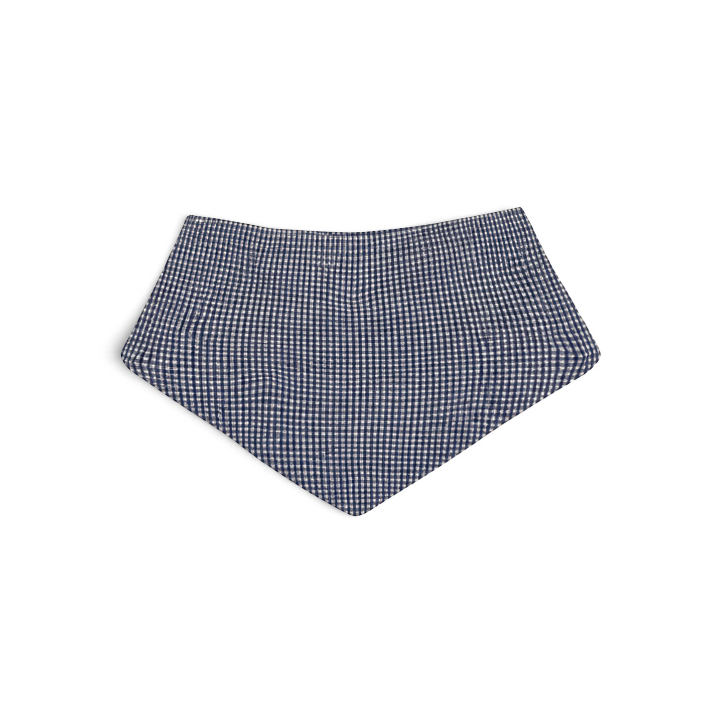 CREAM AND NAVY BLUE GINGHAM VEST BABY BOY GIFT SET