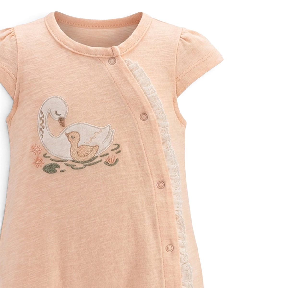 BABY GIRL SWAN & CYGNET ROMPER