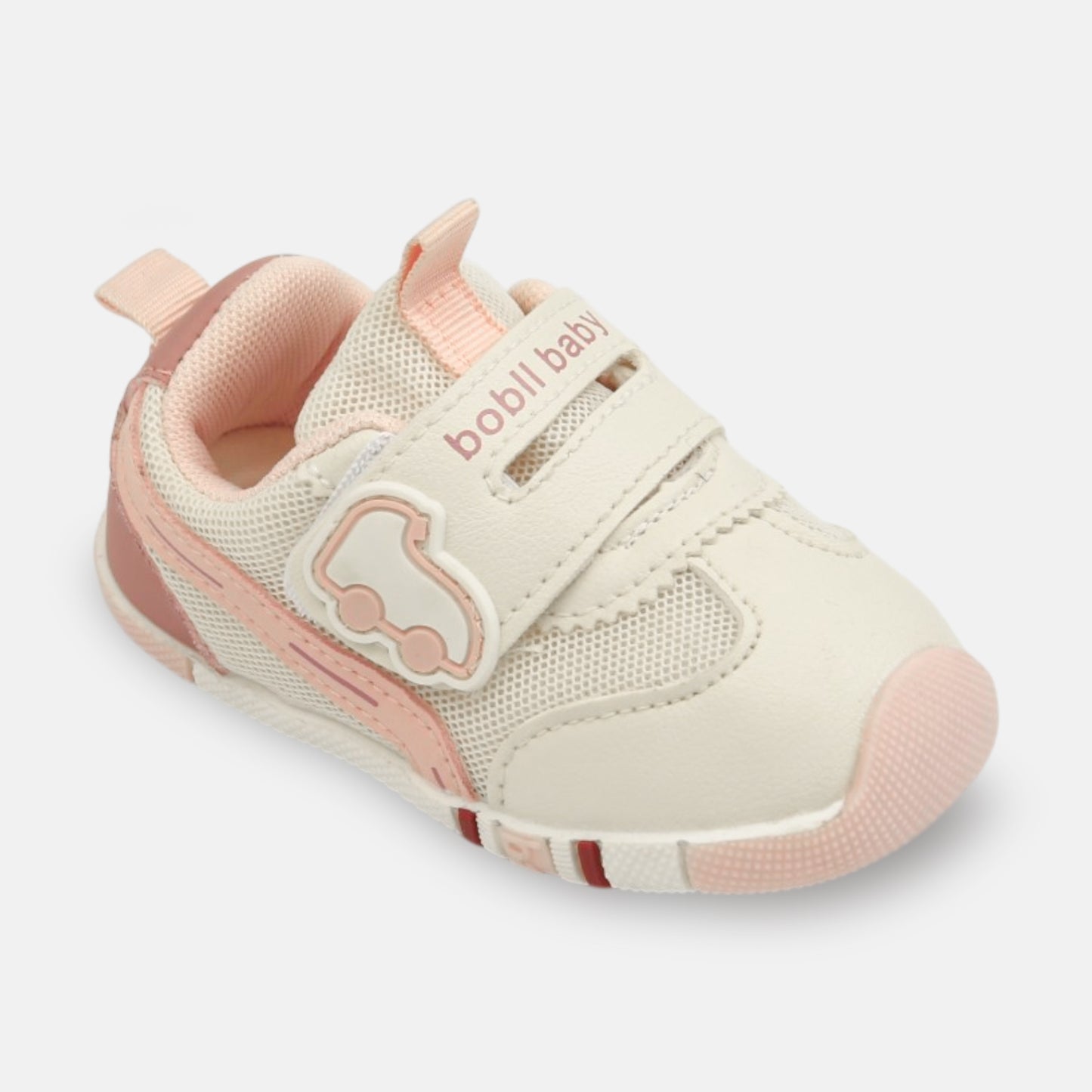 GIRL'S SNEAKERS – BEIGE/PINK