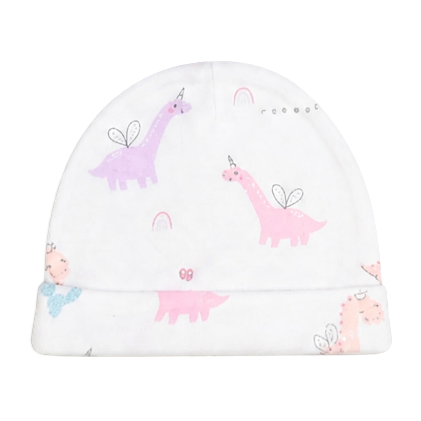 DINOSAUR AND CACTUS INFANT BABY CAPS PK-3