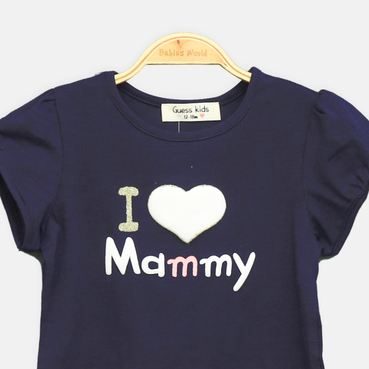 Navy Mammy Heart Tee