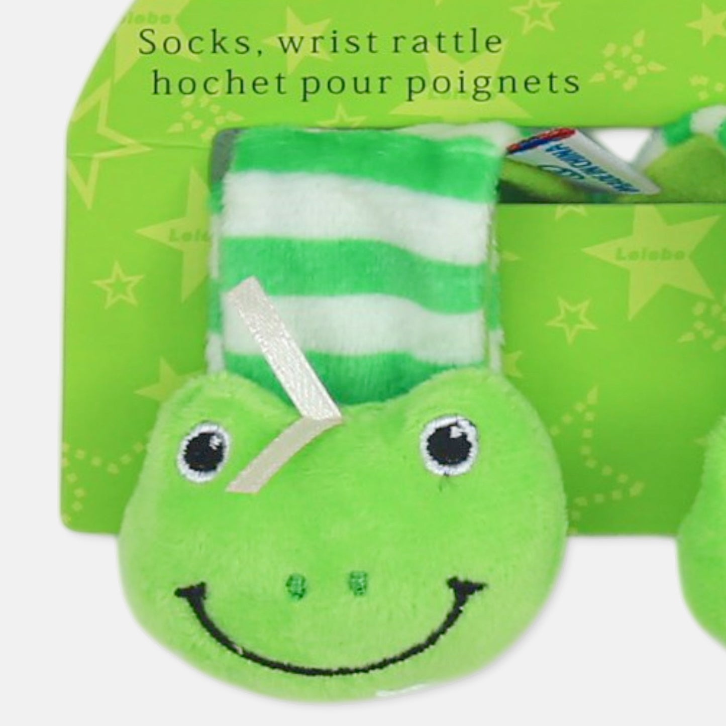 SMILEY FROG WRIST RATTLES