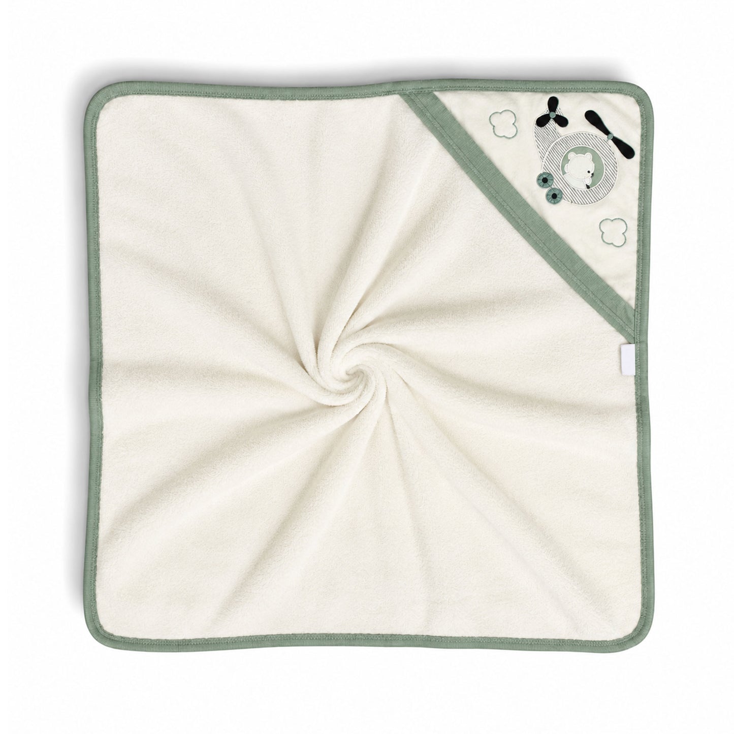 HELICOPTER TEDDY HOODED BATH TOWEL