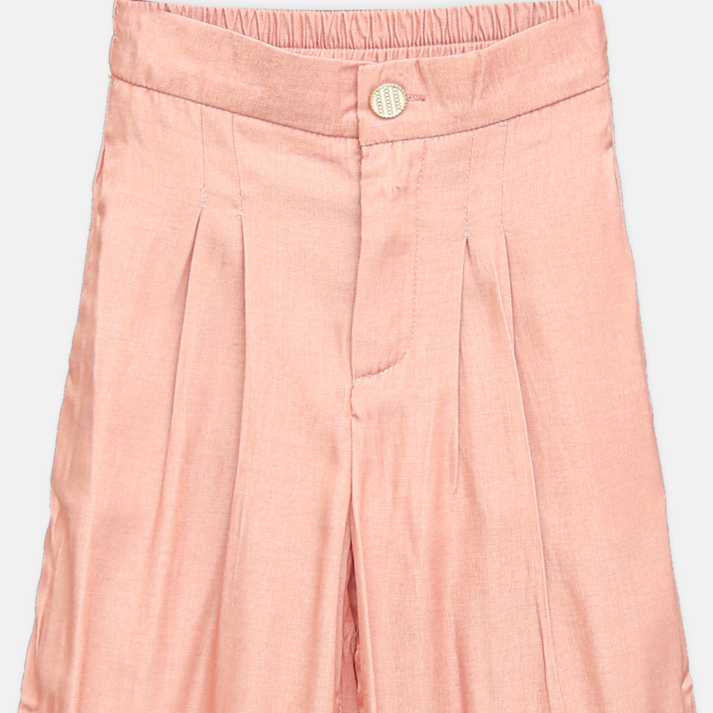 Rose Pink Wide-Leg Trousers