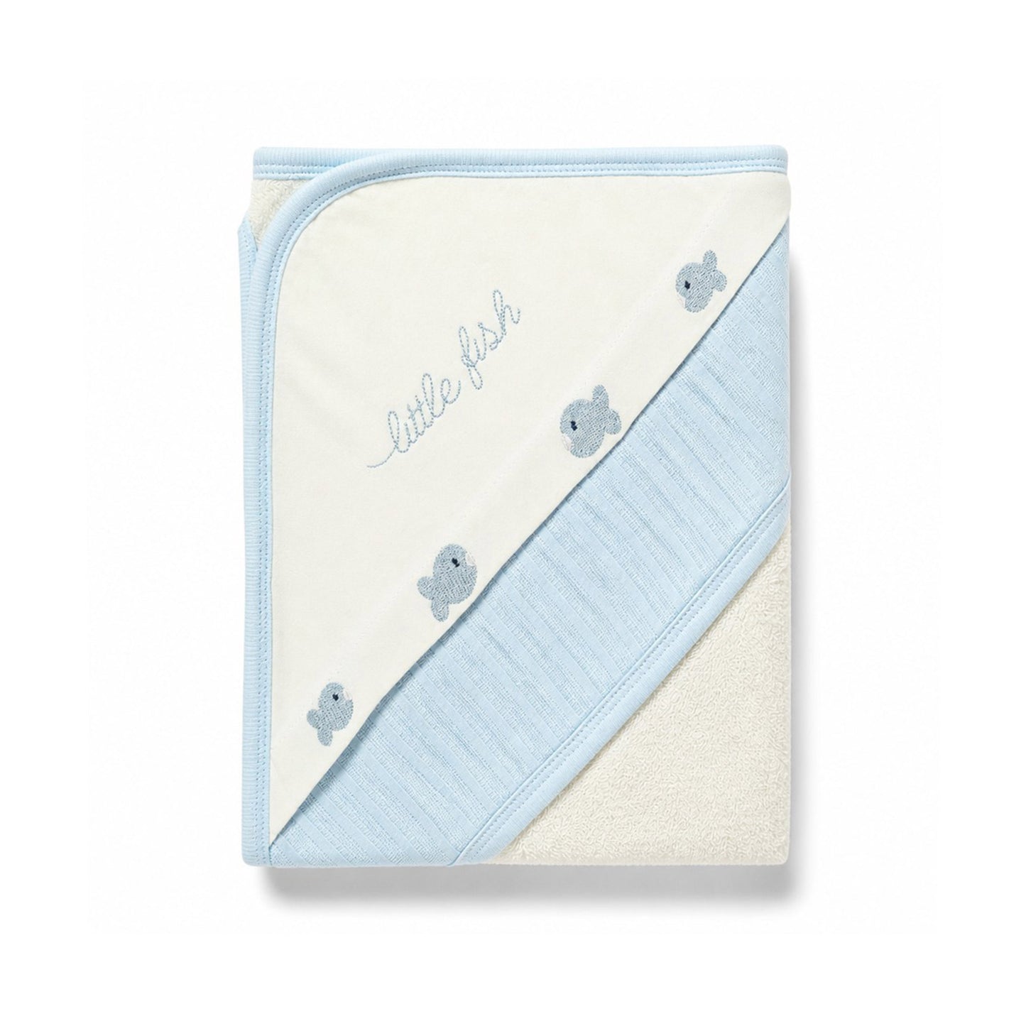 LITTLE FISH HOODED BATH TOWEL