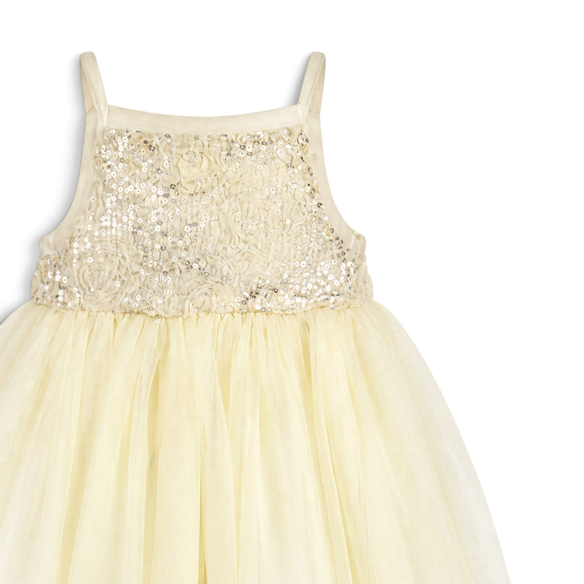 BABY GIRL OFF-WHITE EMBELLISHED PARTY DRESS