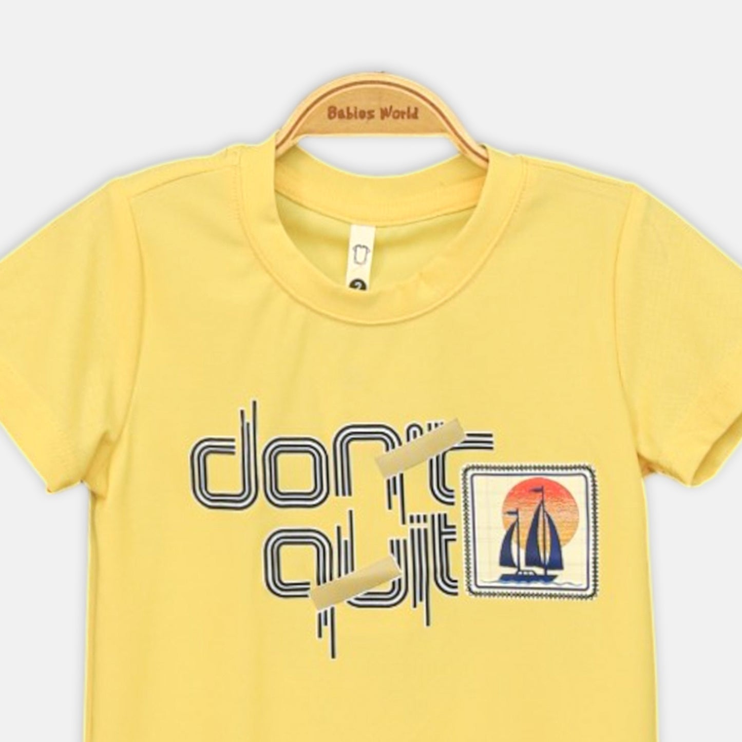 YELLOW DON'T QUIT GRAPHIC TEE