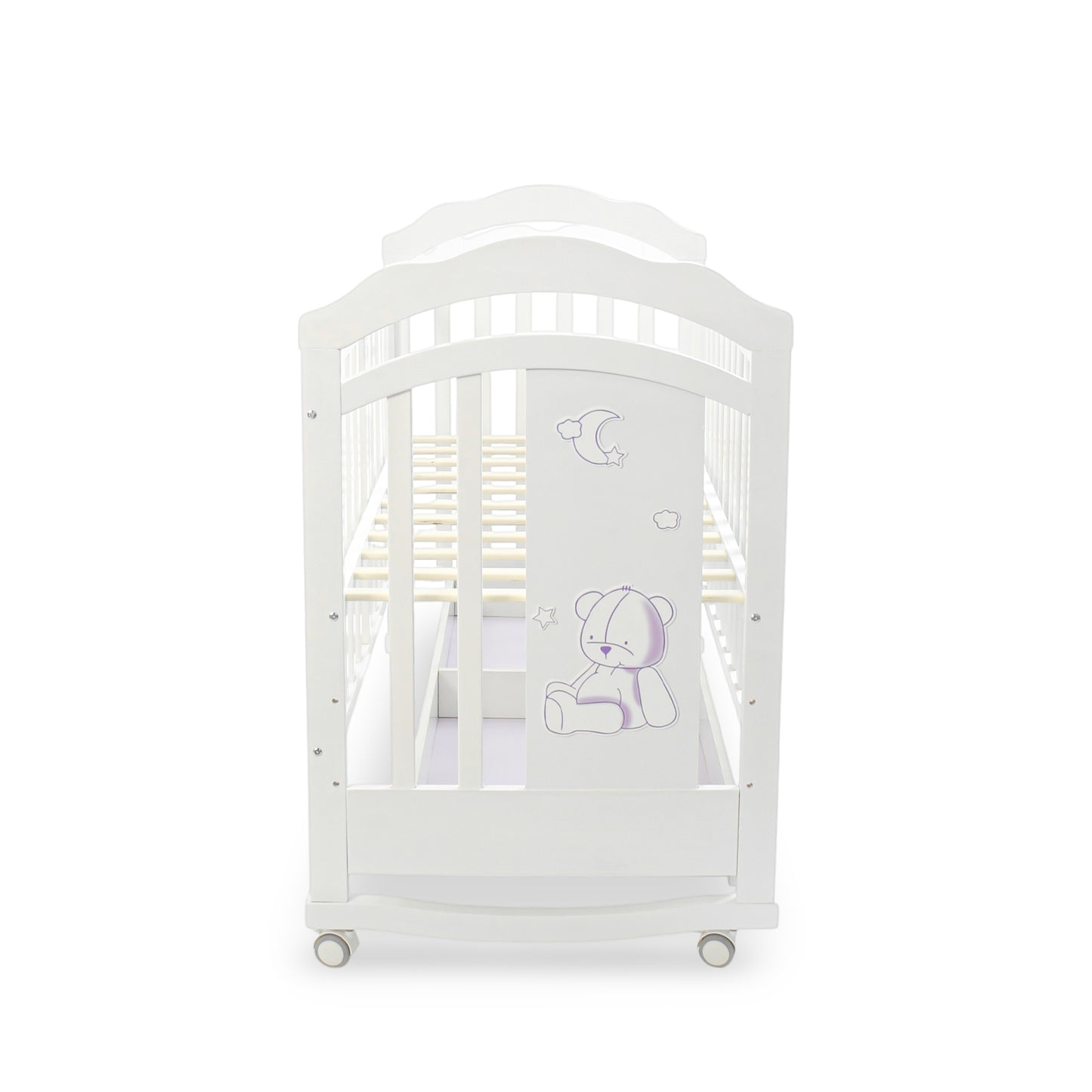 BABY WOODEN COT WHITE DREAMY DREAMS