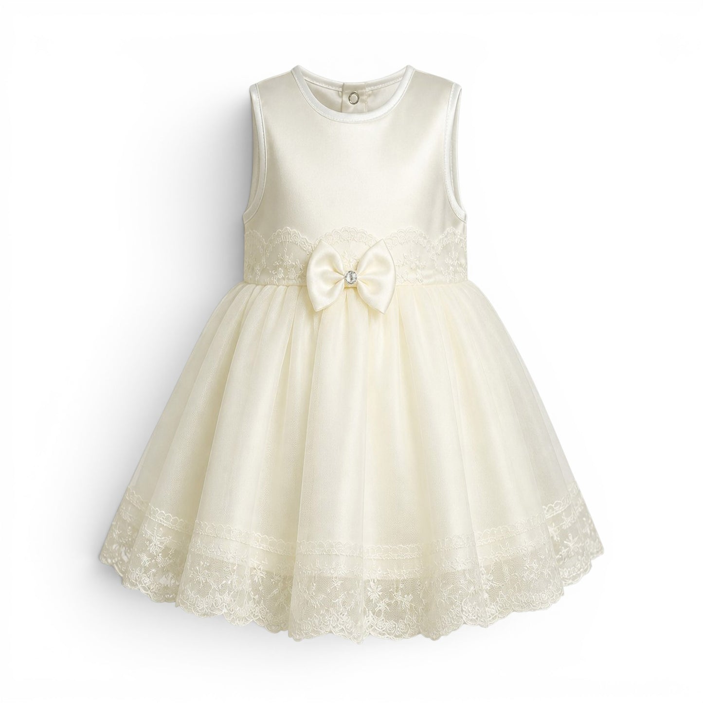 WHITE LACE BABY GIRL FANCY FROCK GIFT SET
