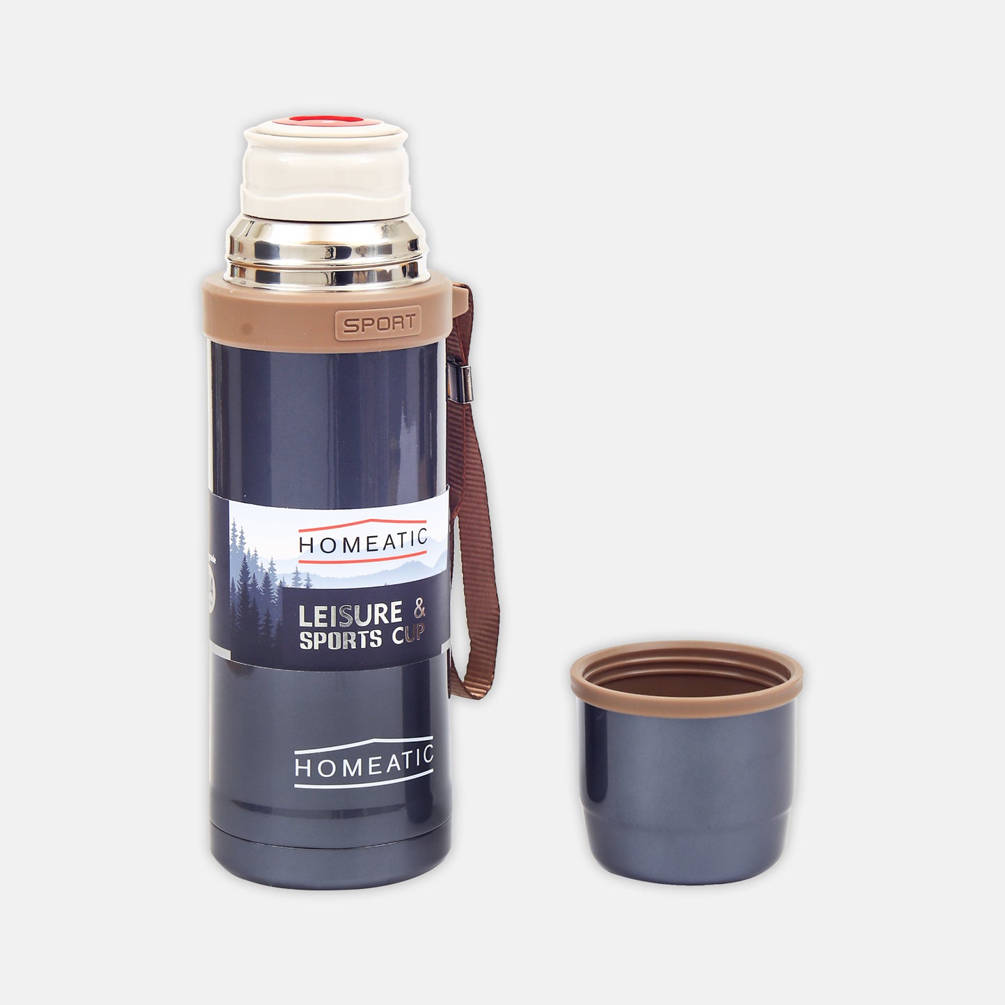 STEEL WATER BOTTLE 600 ML BLUE