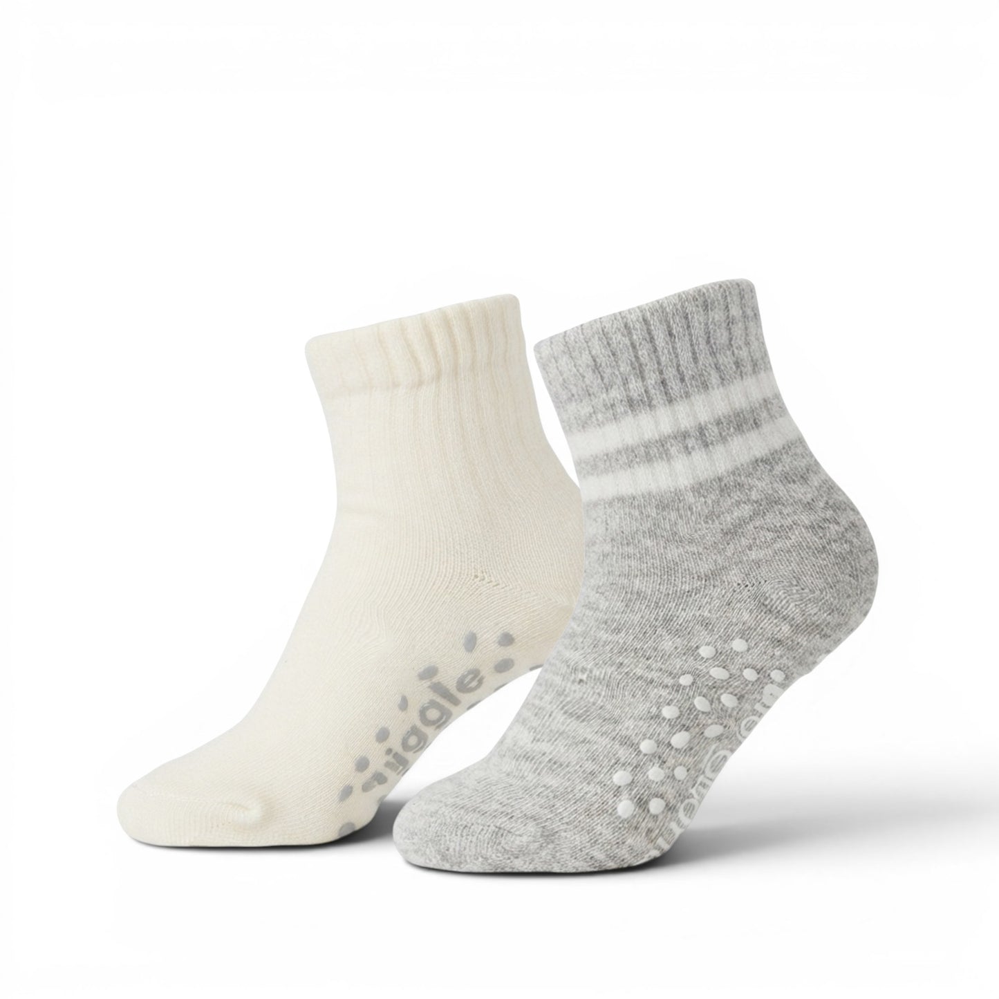 ORGANIC NON-SLIP ANKLE GIRL SOCKS PK-2