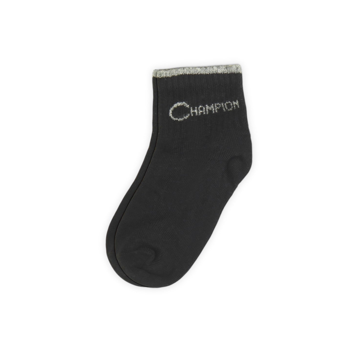 CHAMPIONS BLACK ANKLE BOY SOCKS