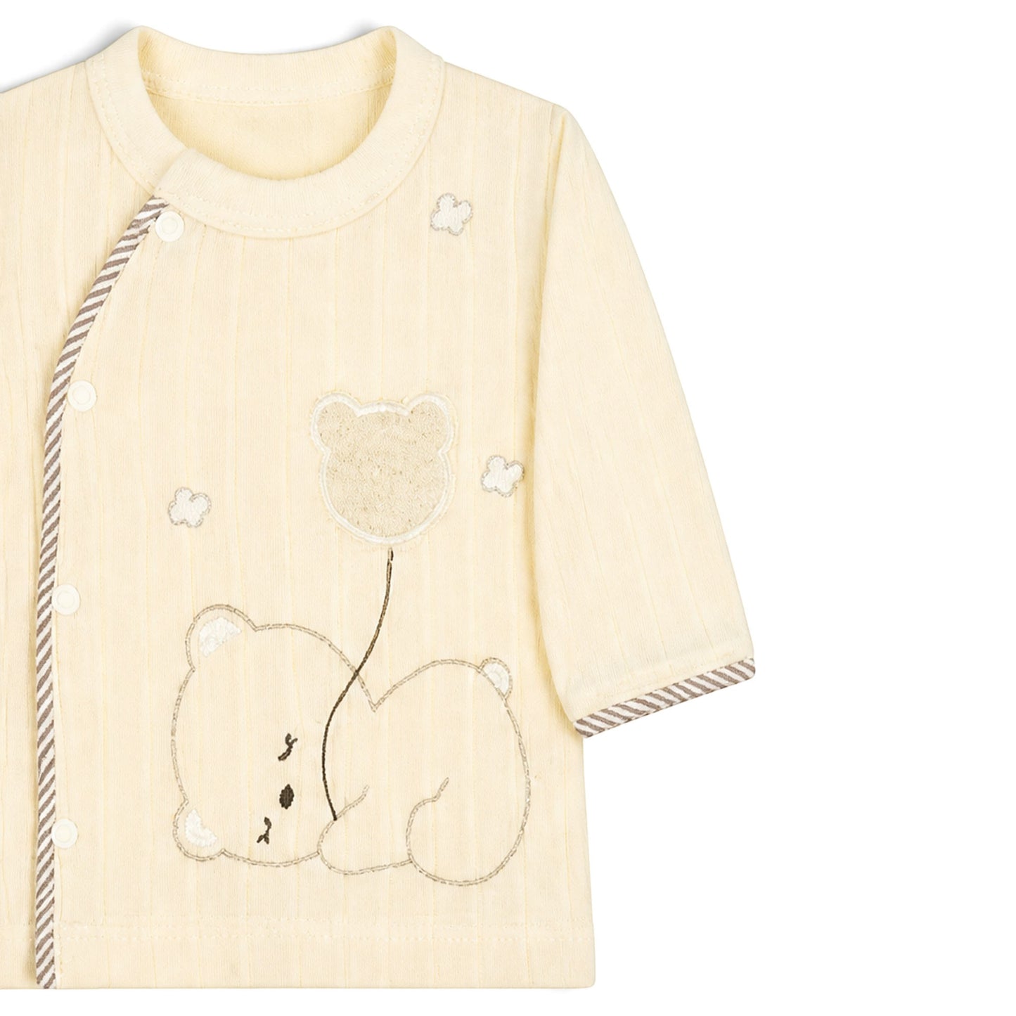 CREAM BEAR WITH BALLOON BABY BOY GIFT SET