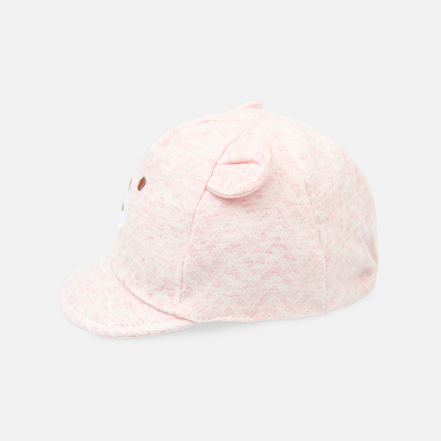 Pink Bear Ear Cozy Cap 42-44 Cm