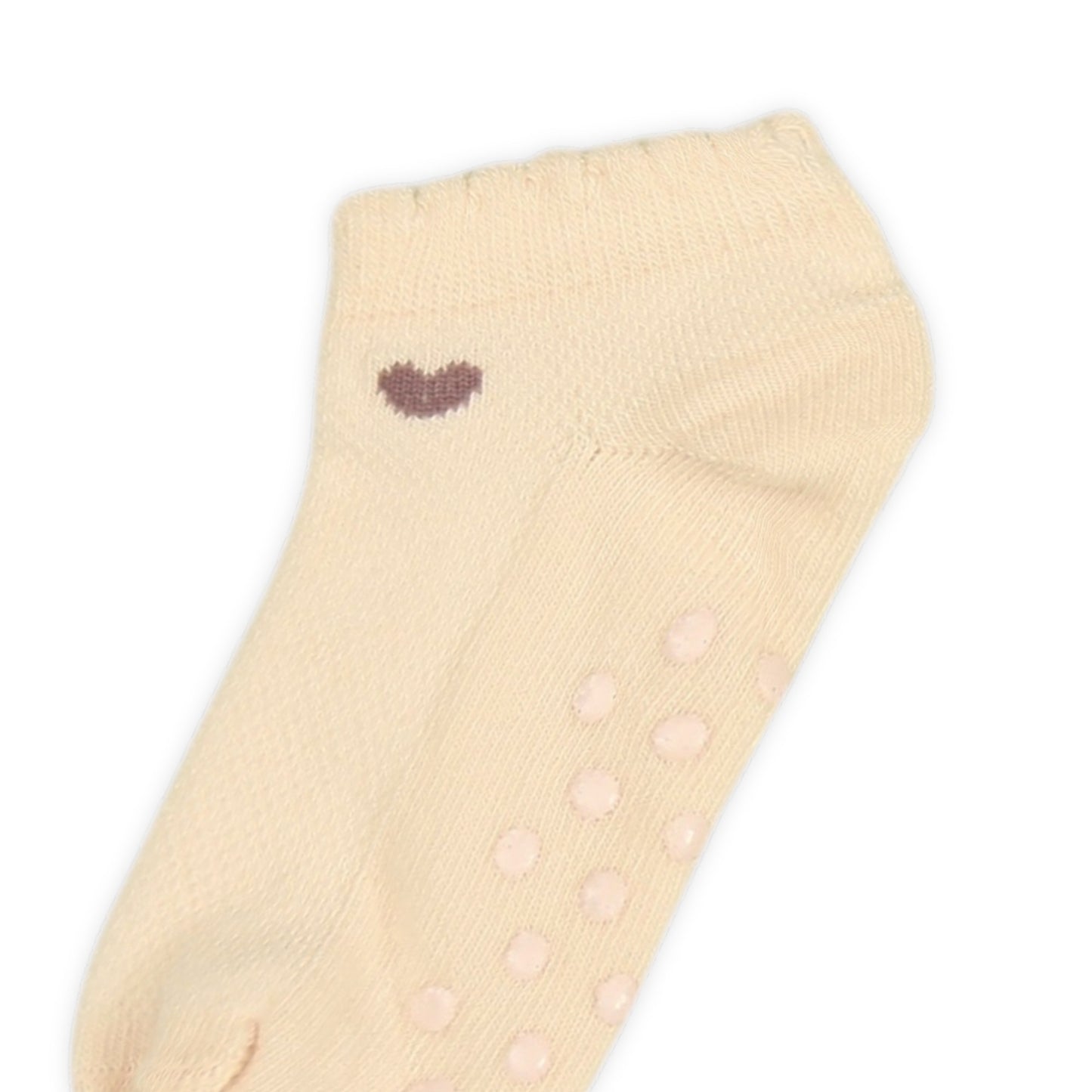 BEIGE AND PINK DUAL-TONE GIRL SOCKS PK-2