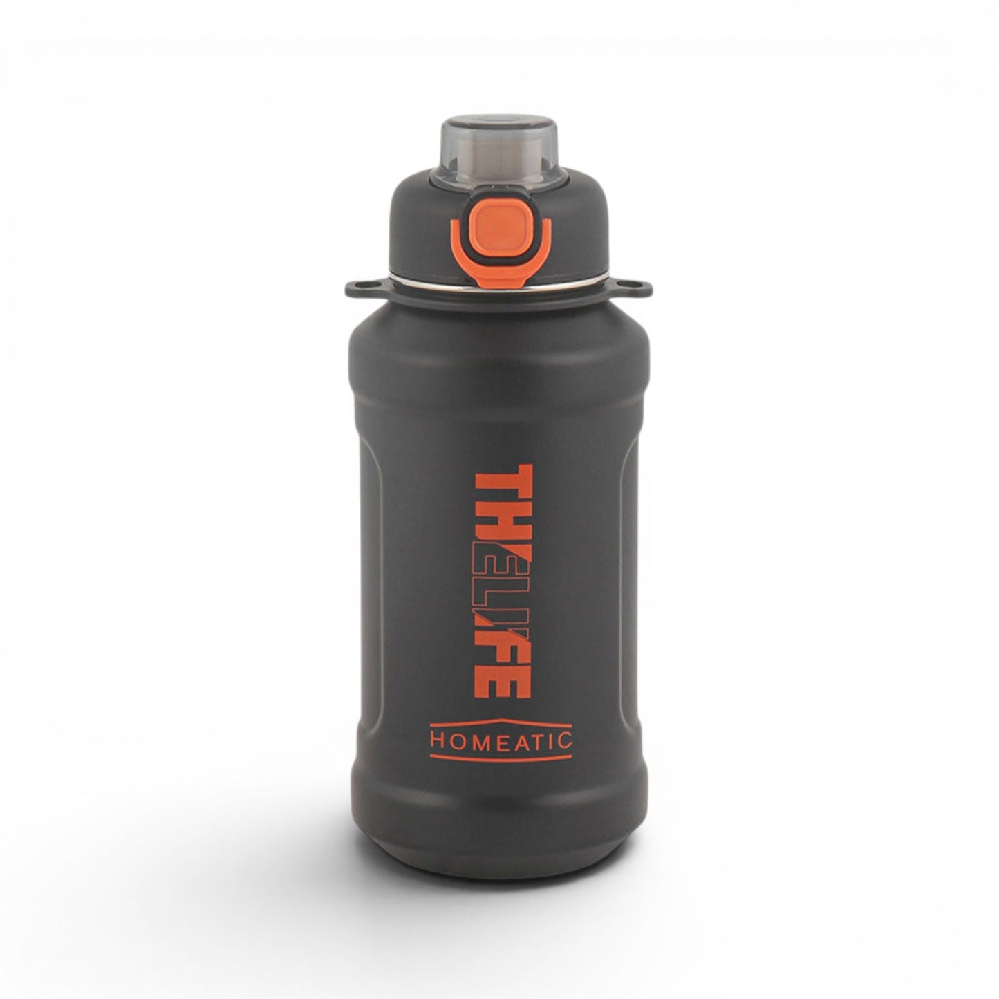 HOMEATIC STEEL WATER BOTTLE 1000 ML BLACK SPORTS