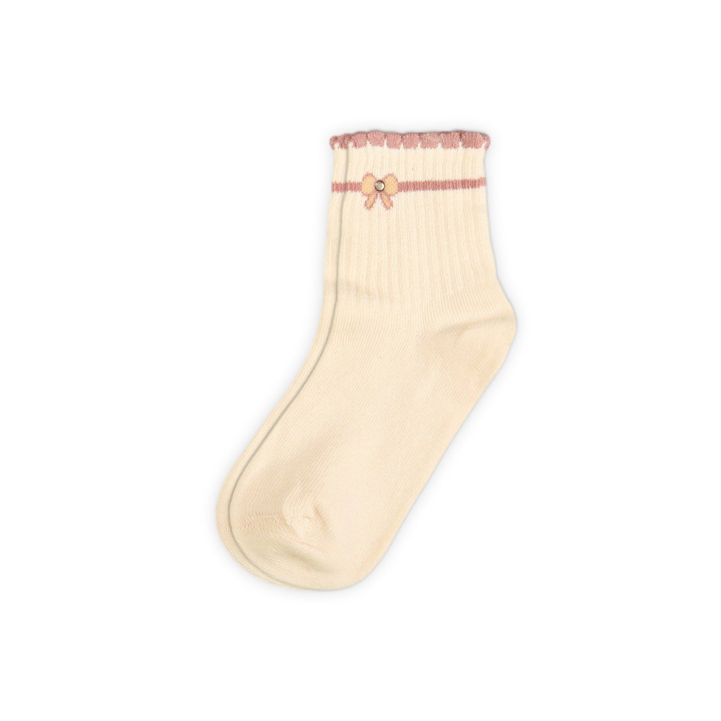 PINK BOW GIRL SOCKS