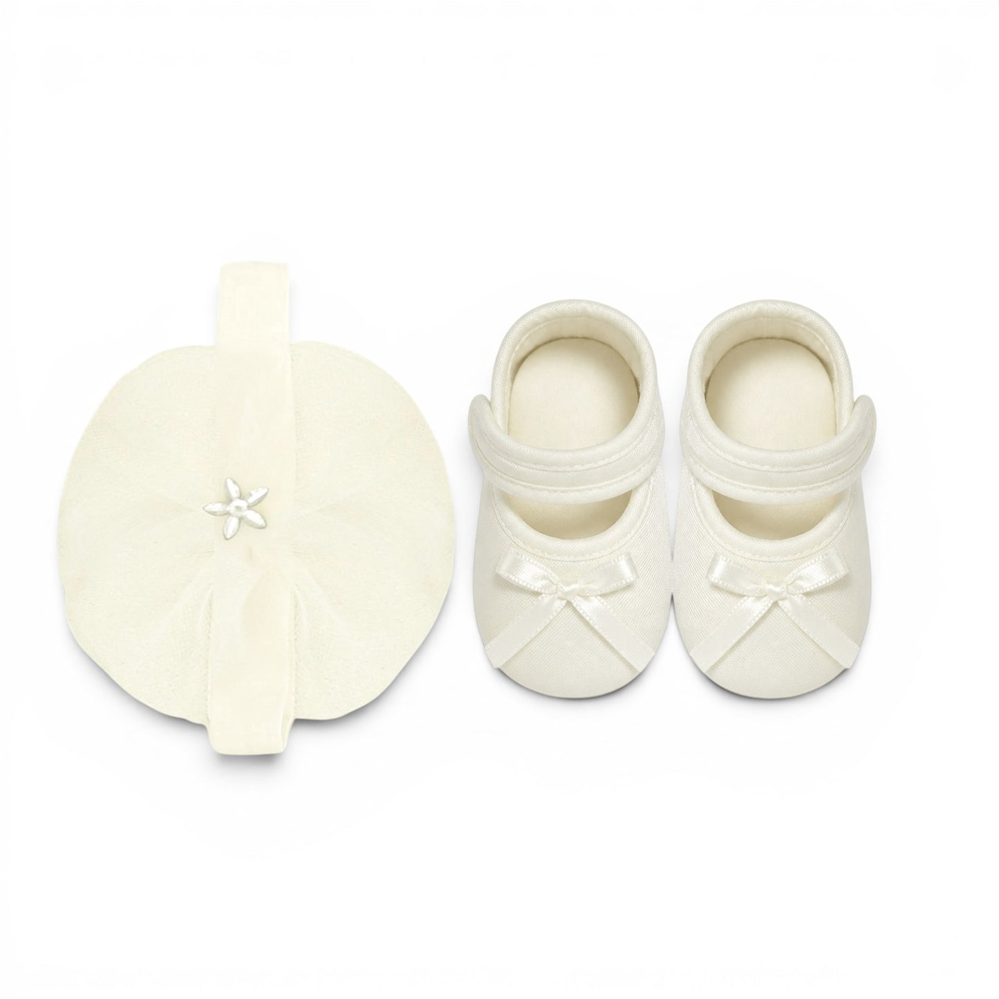 WHITE EMBROIDERED BABY GIRL FANCY FROCK GIFT SET