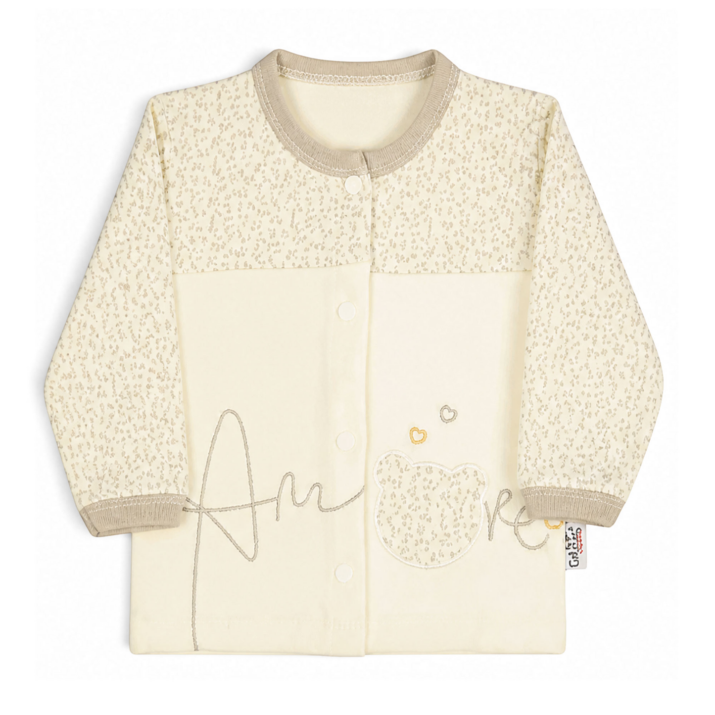 BEIGE "AMORE" BEAR BABY BOY GIFT SET