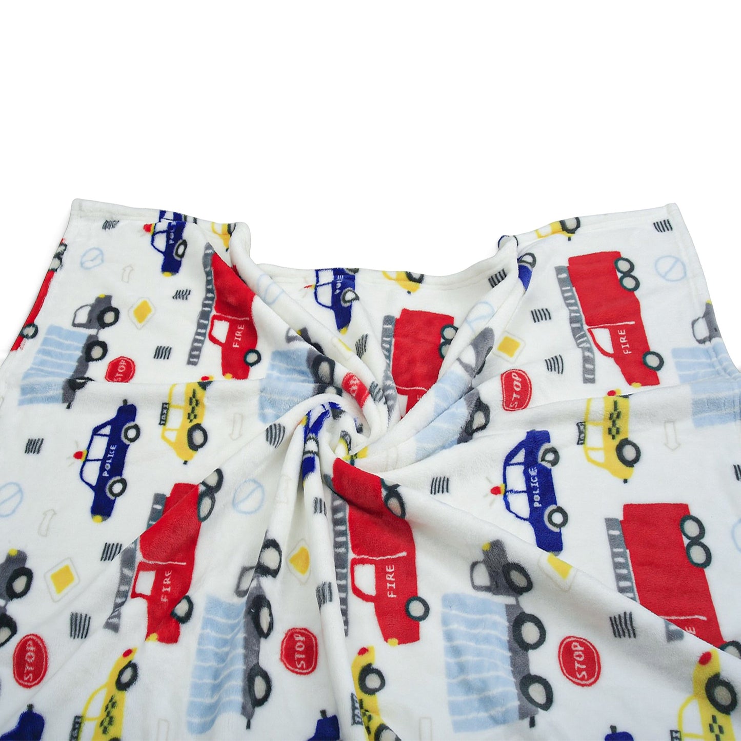 CAR THEMED WITH PLUSH BLANKET