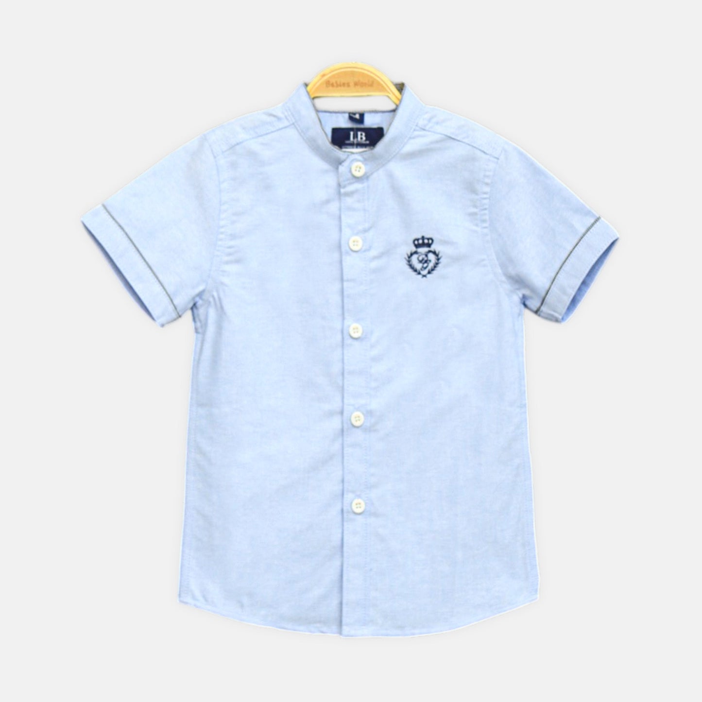 Sky Blue Mandarin Shirt