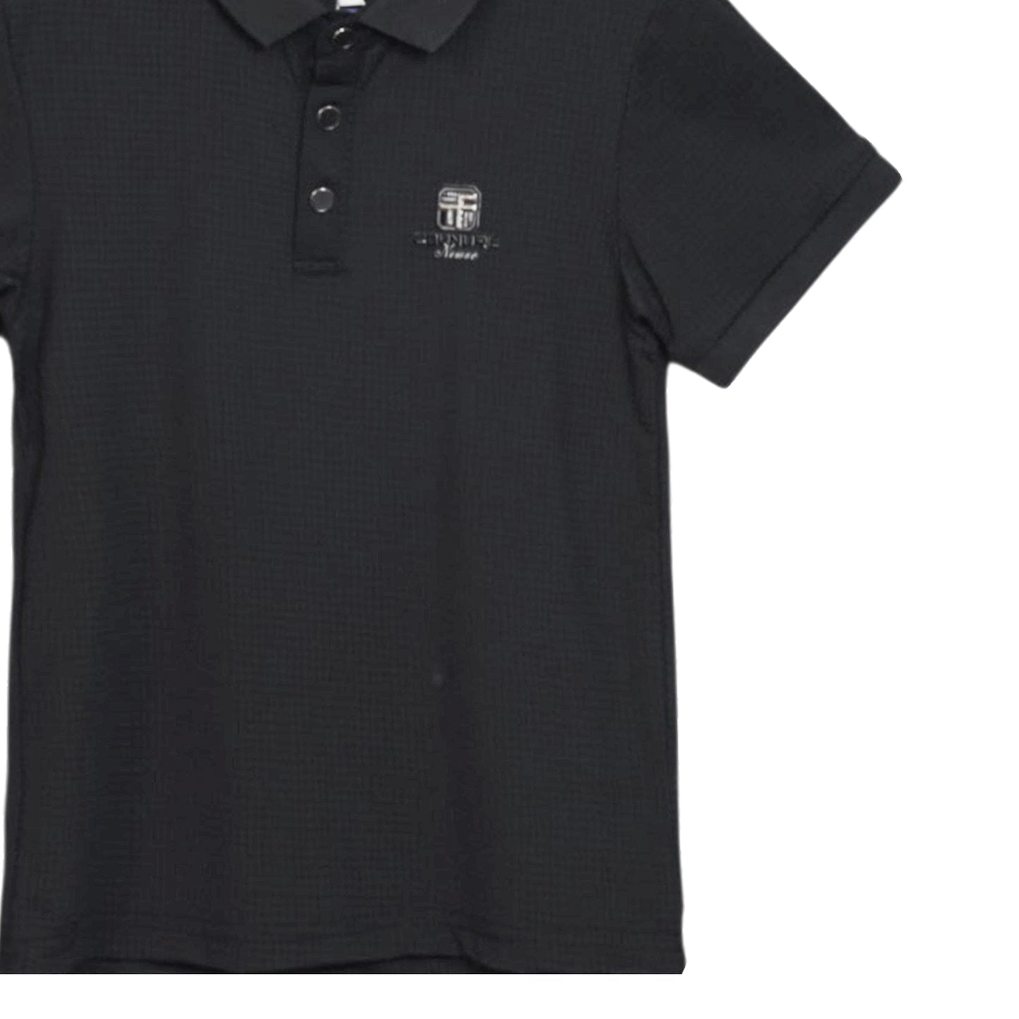 Black Piqué Polo Shirt