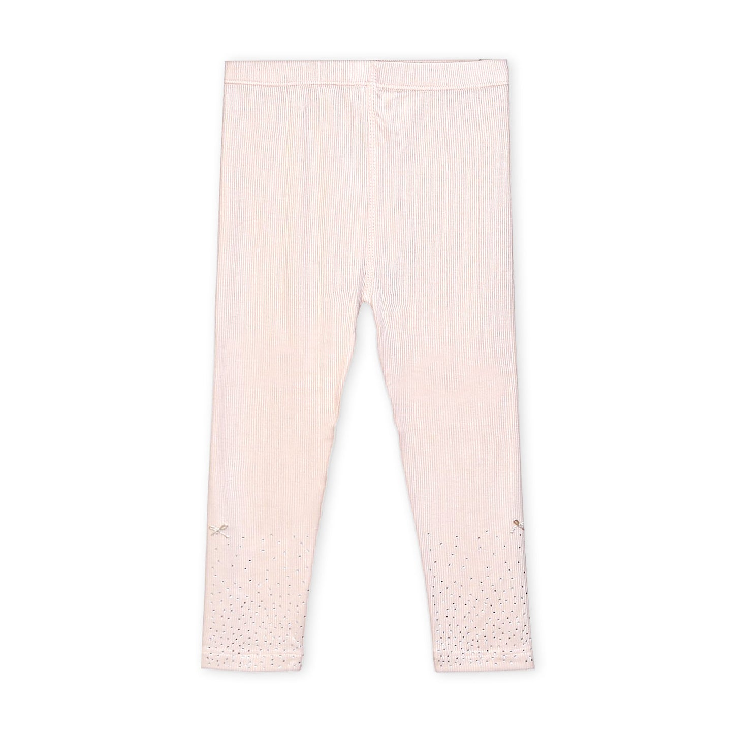 PINK STUDDED RIBBED TROUSERS