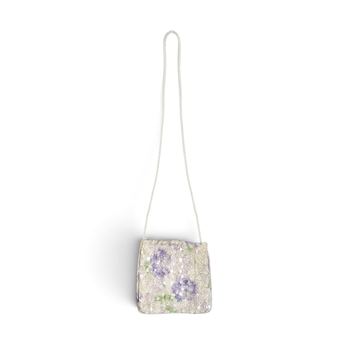 BABY GIRL FLORAL SEQUIN DRESS WITH MATCHING PURSE