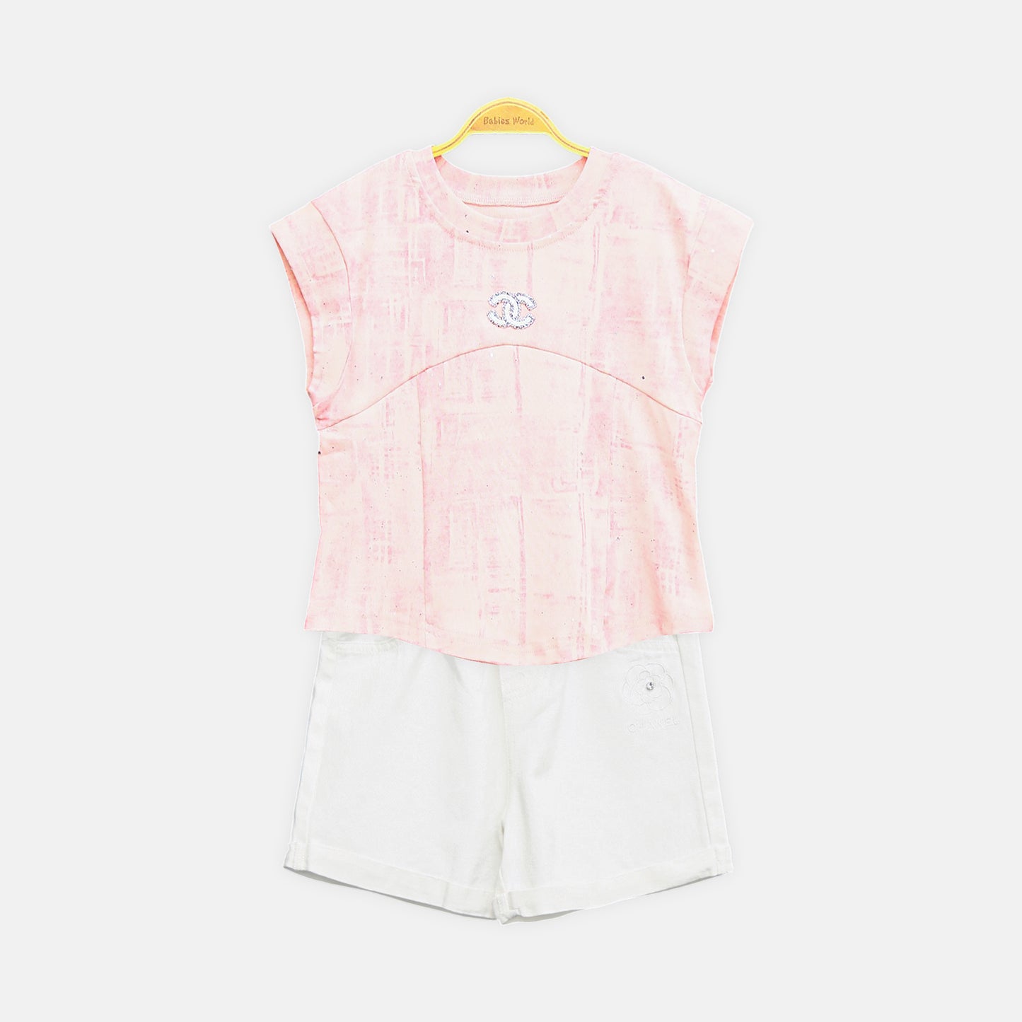 Glitter Chic Set - Pink & White