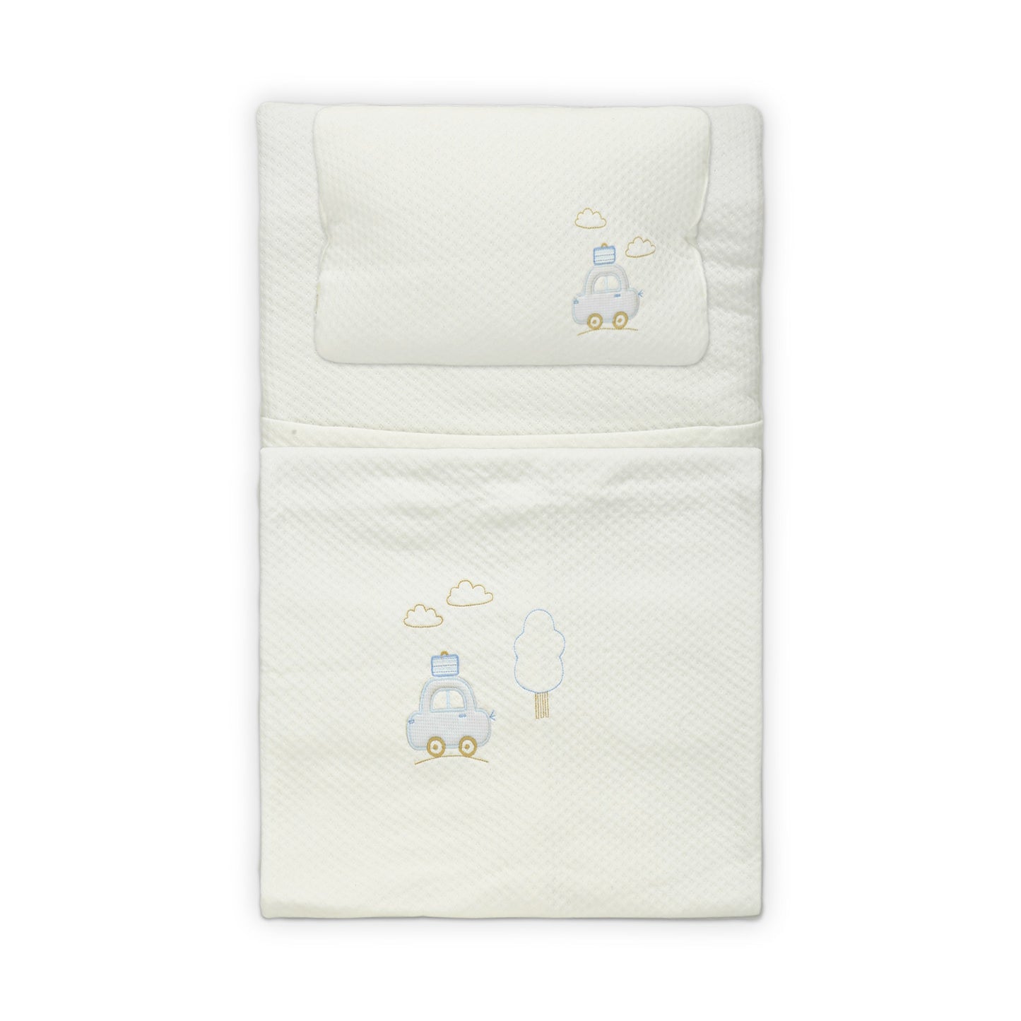 COZY 2-IN-1 WHITE SLEEPING SET