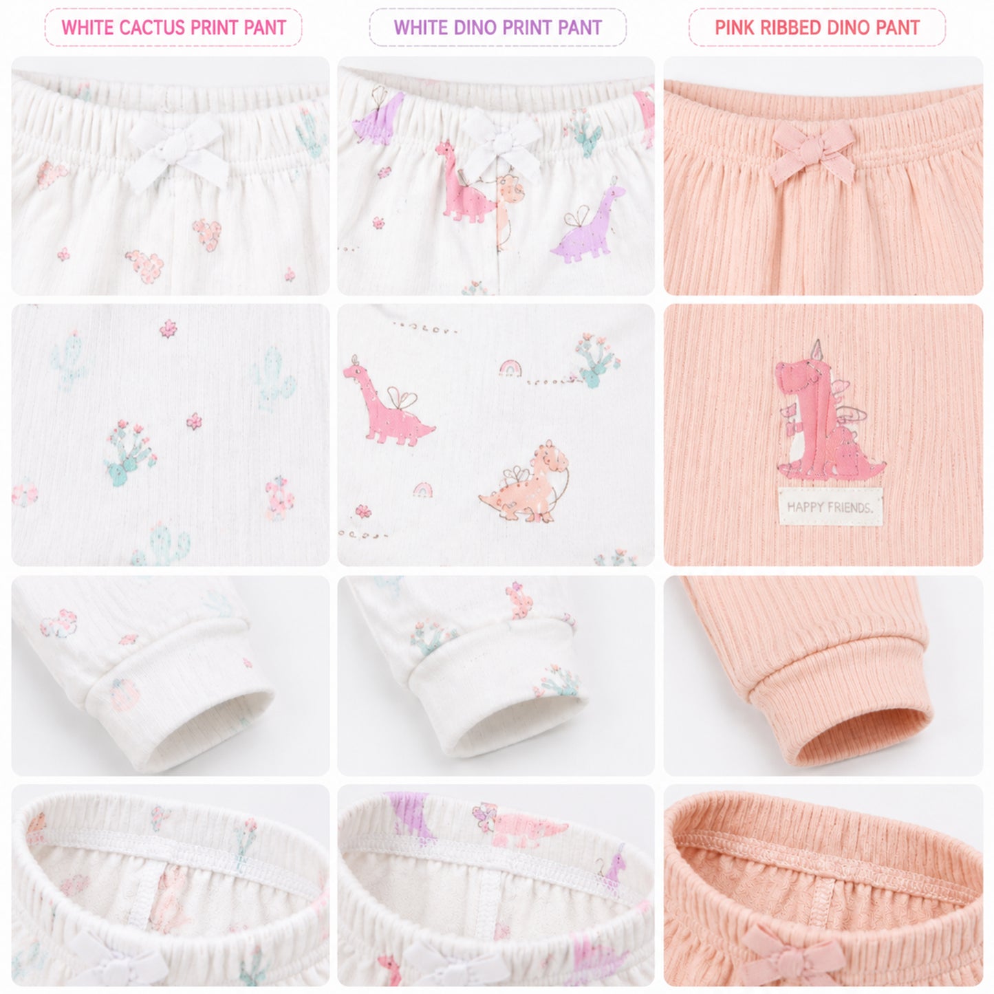 DREAM BIG BABY GIRL PAJAMAS PK-3