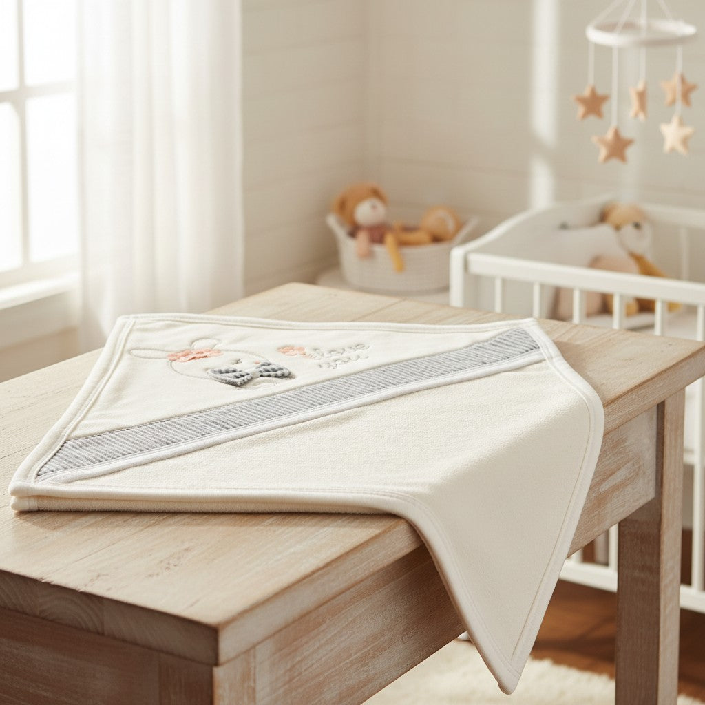 LITTLE FISH HOODED BATH TOWEL