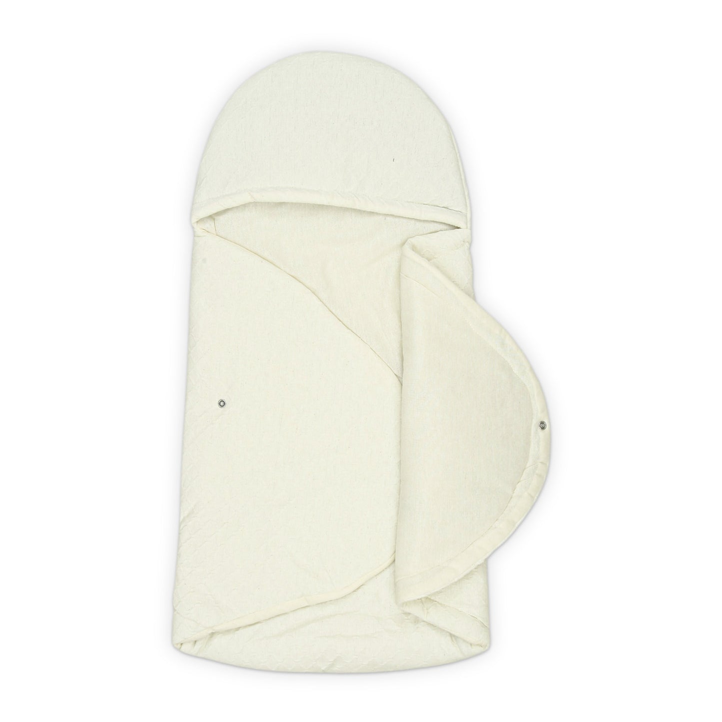 CREAM BUNNY EMBROIDERED HOODED CARRY NEST