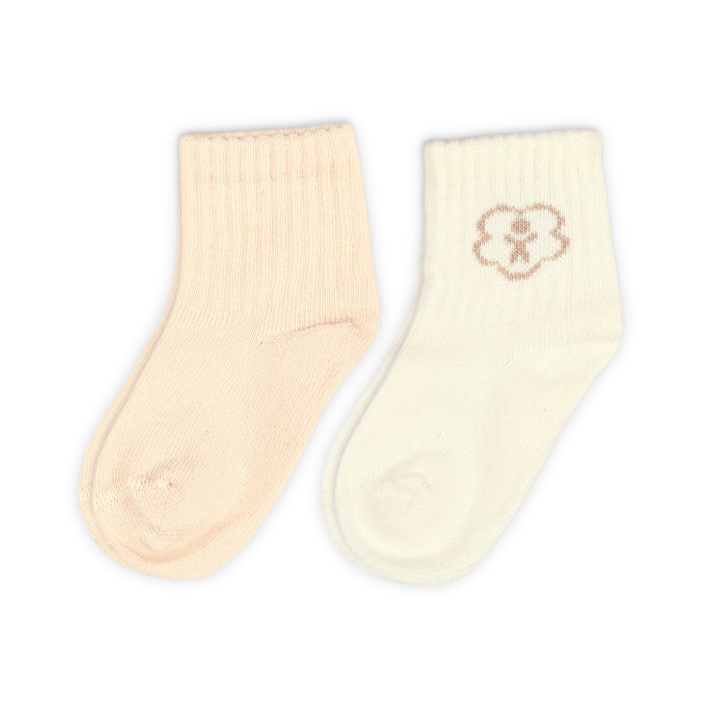 WHITE ANKLE GIRL SOCKS PK-2