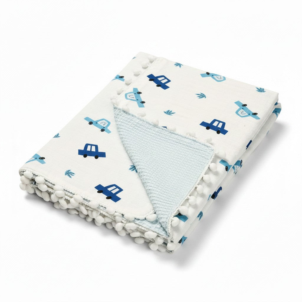 MUSLIN WRAPPING SHEET - CAR PRINT