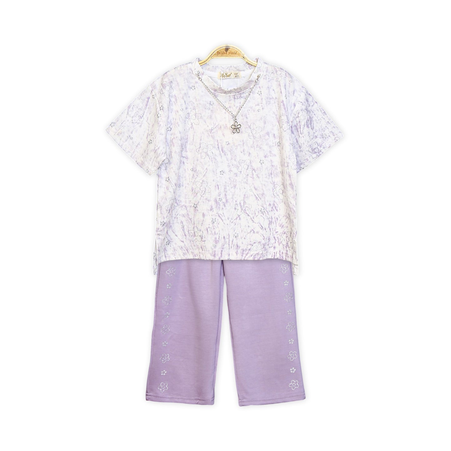 PURPLE TIE-DYE FLOWER SUIT