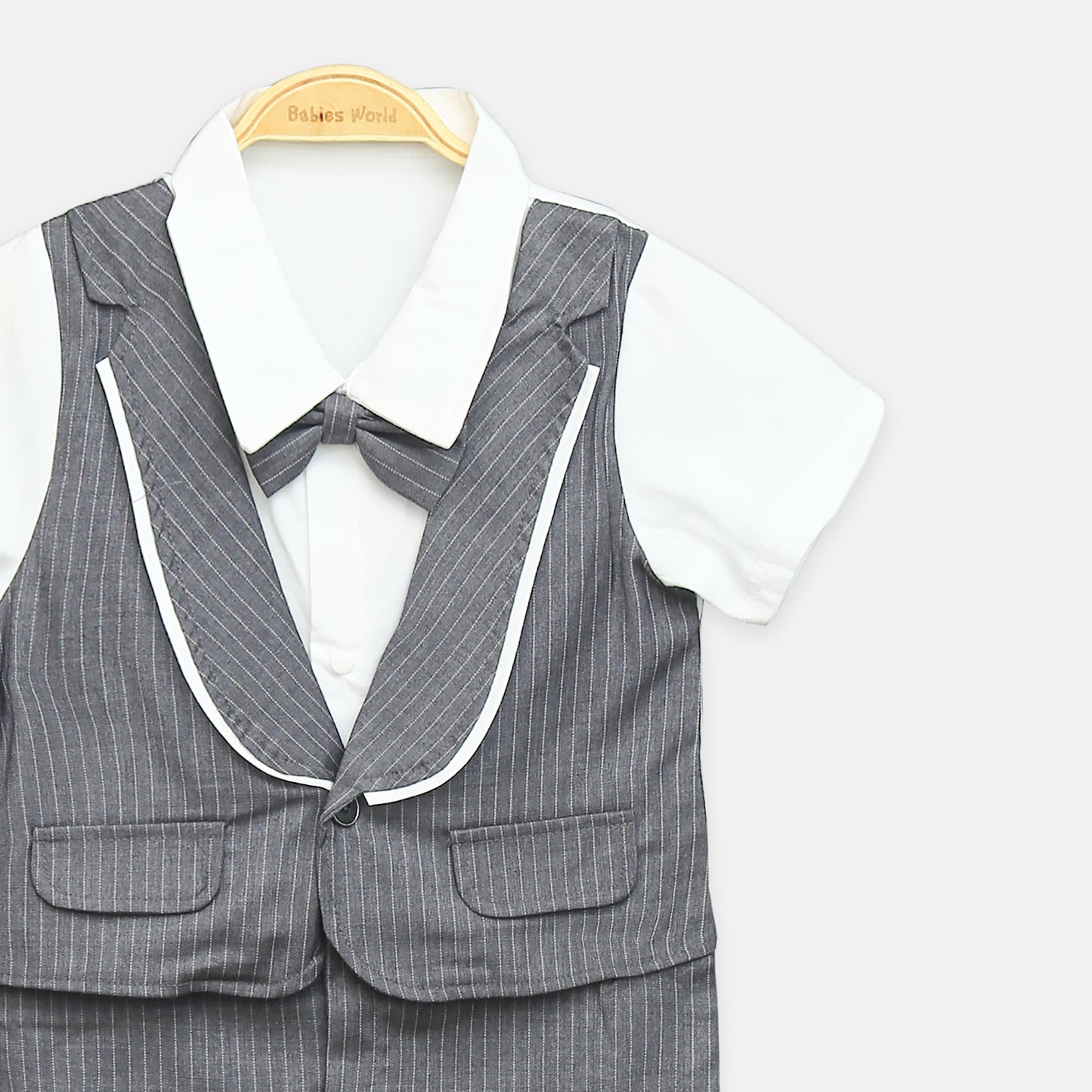 Grey Gentleman Romper
