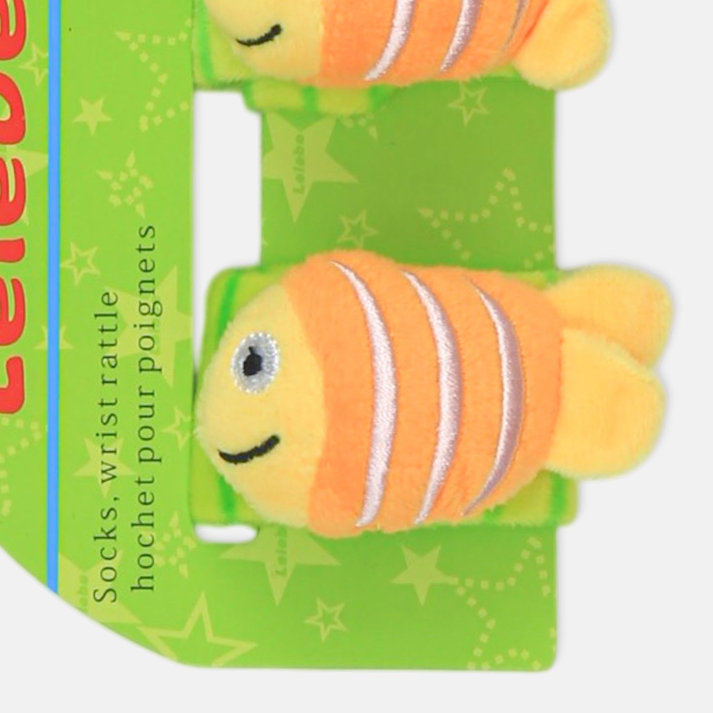 VIBRANT SEA FRIENDS WRIST RATTLES ORANGE