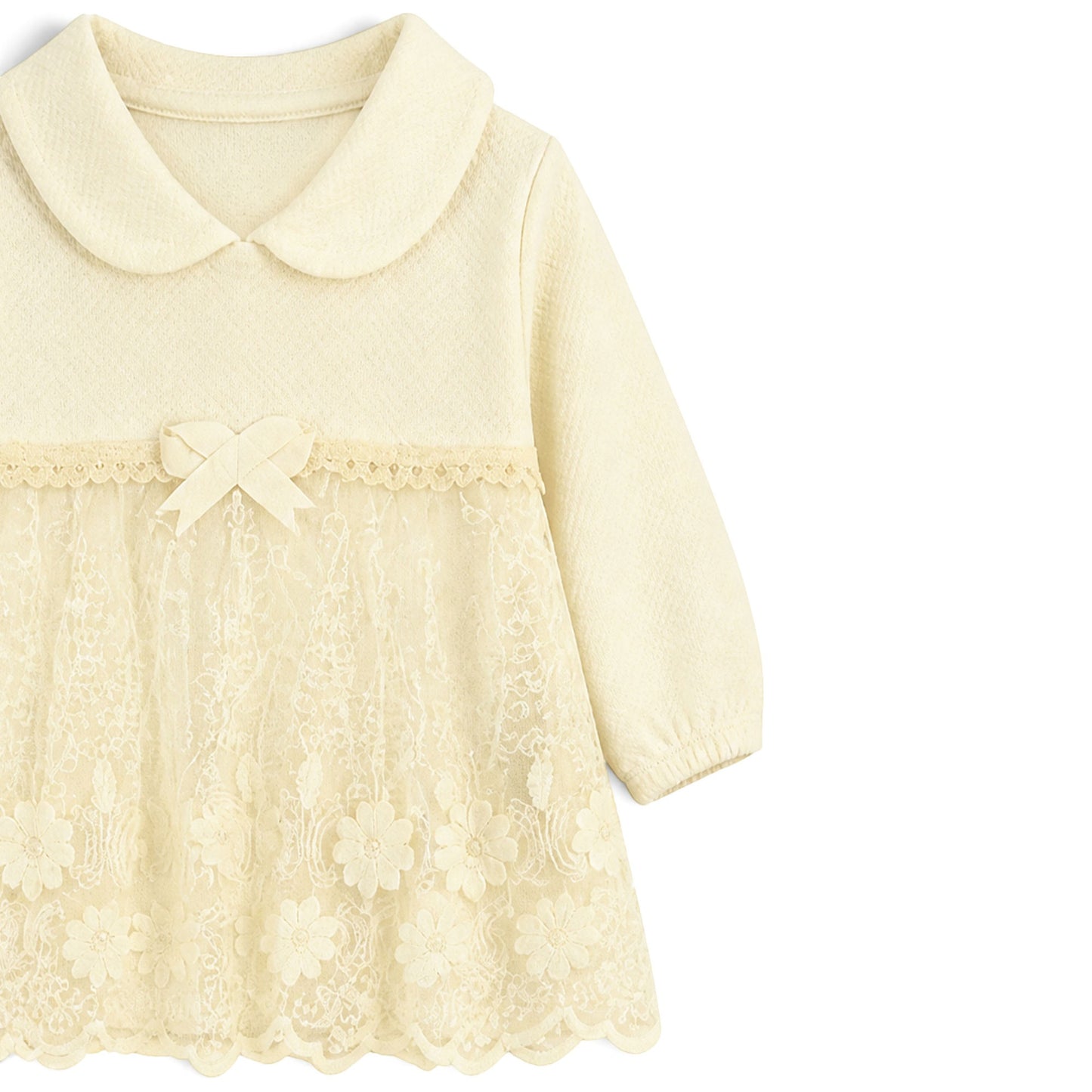 CREAM LACE-ACCENTED BABY GIRL GIFT SET