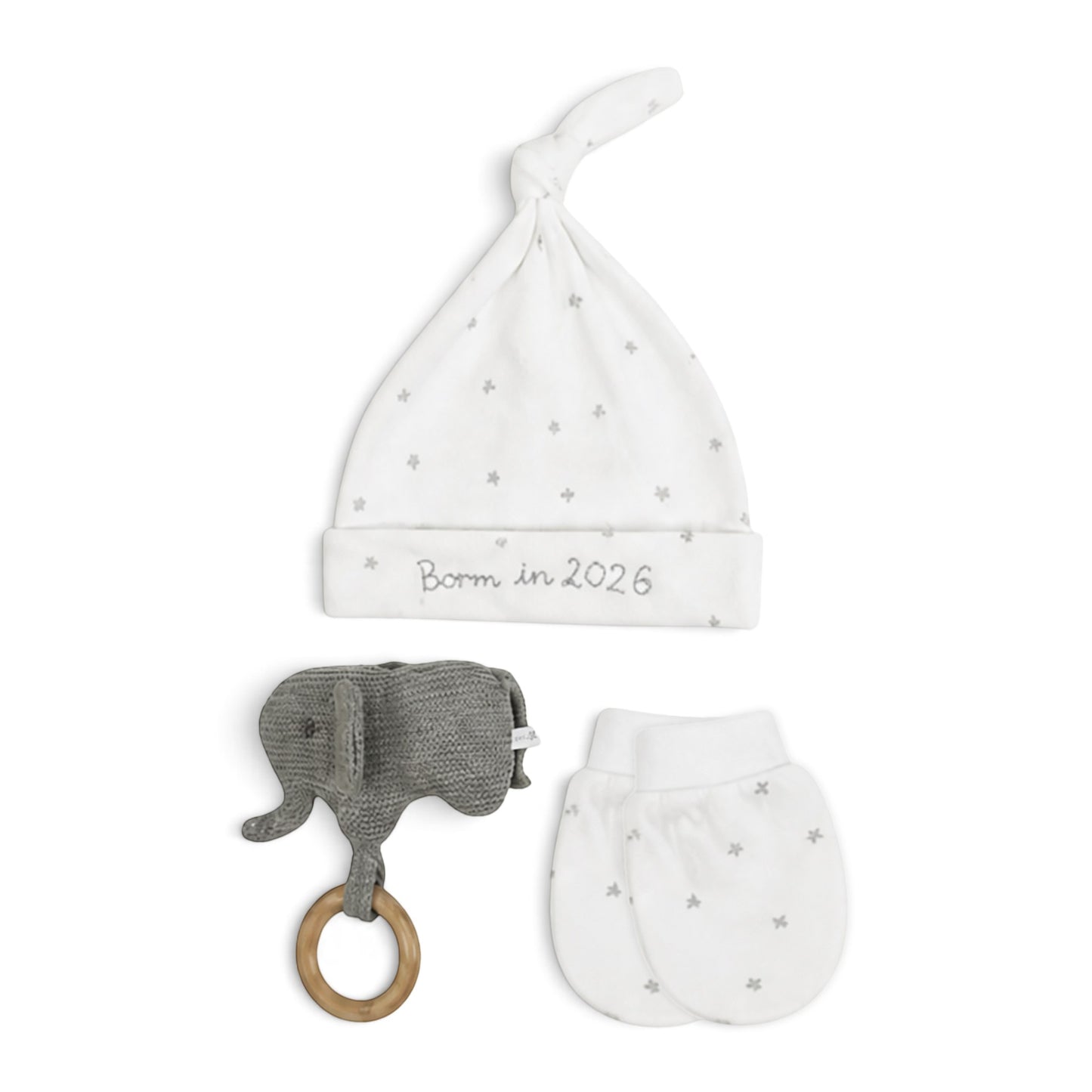 GREY BABY LAYETTE SET BOYS