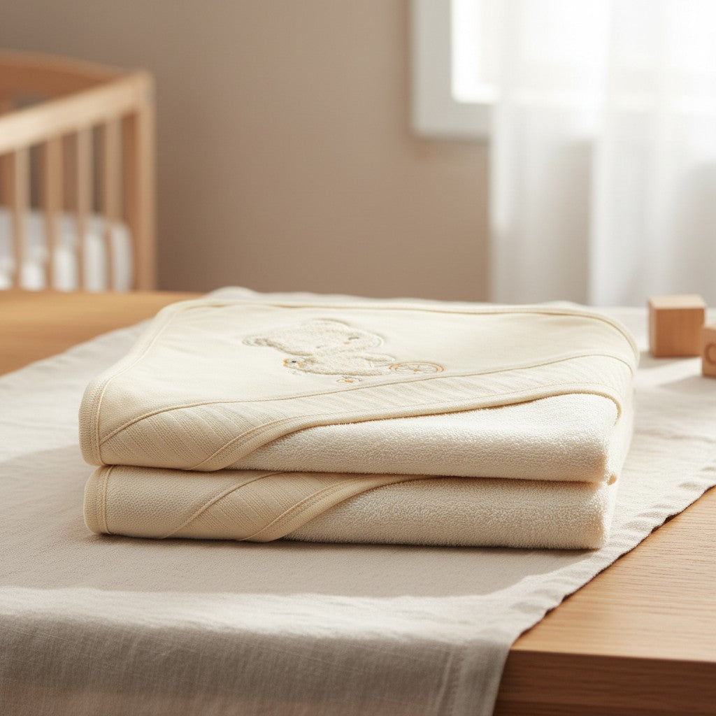 TRICYCLE TEDDY HOODED BATH TOWEL