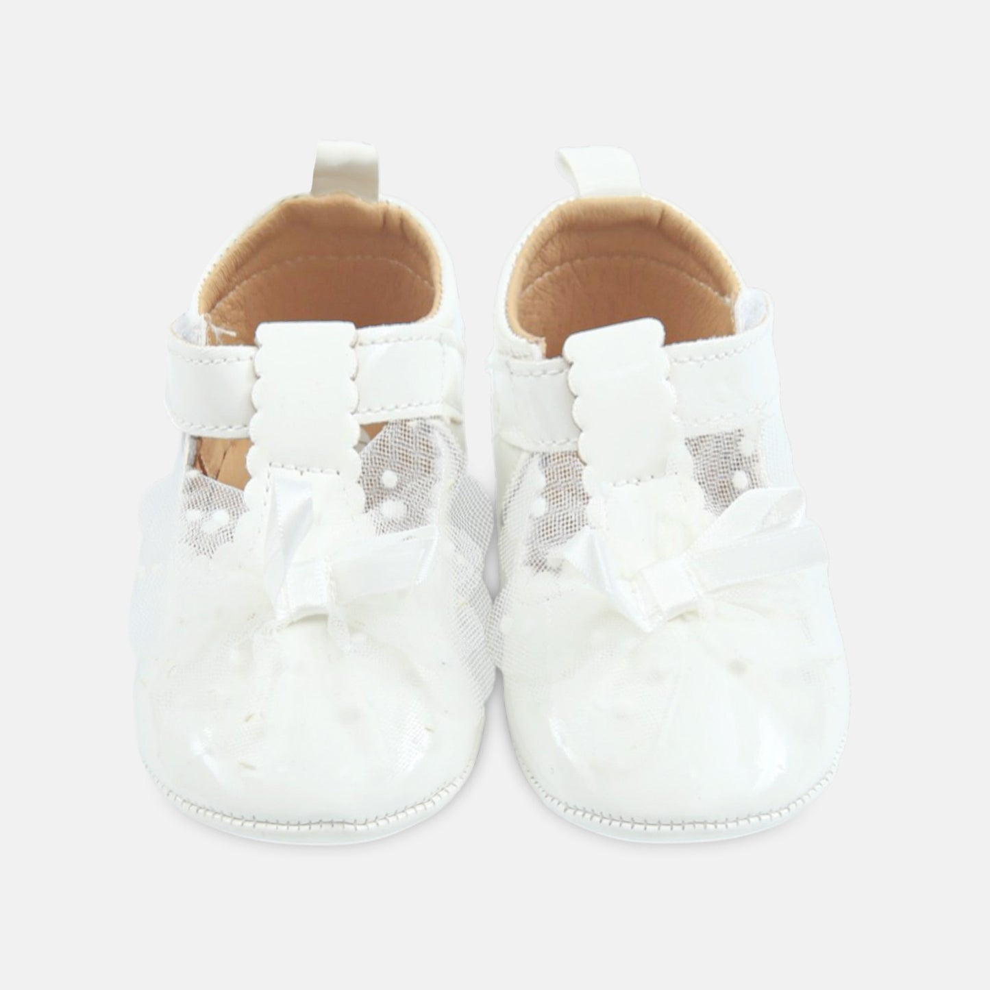 White Ruffle Pre-Walker