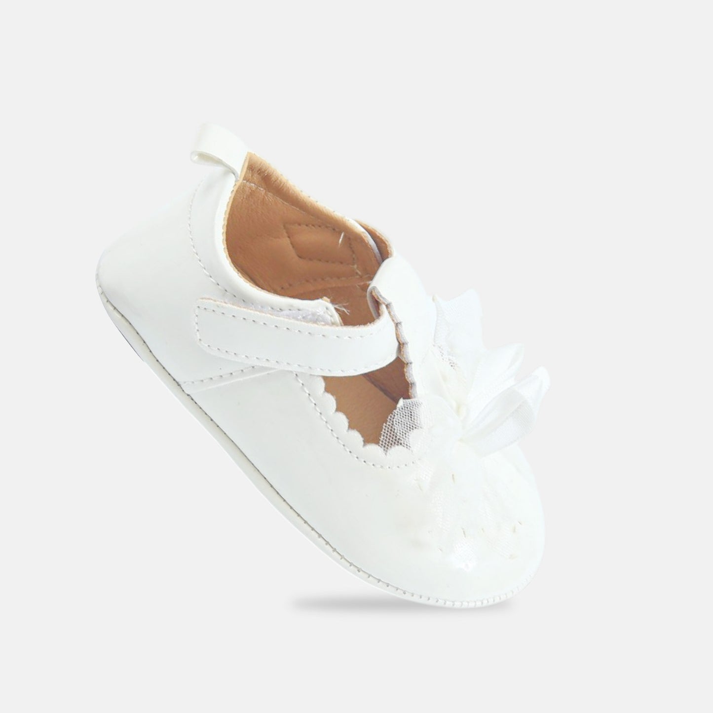 White Ruffle Pre-Walker