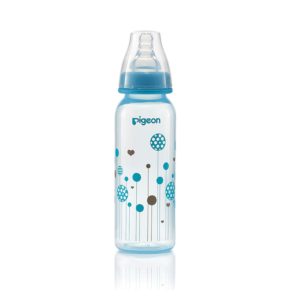 PIGEON SLIM NECK FEEDER CLEAR RPP 240 ML BLUE